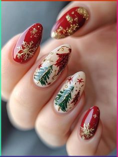 Discover the magic of 30 short Christmas nail ideas that redefine holiday glamour. These designs show how shorter nails can be just as merry and bright as long ones. Learn how to incorporate festive elements like snowflakes, Santa hats, and twinkling lights into compact yet stunning nail art. Perfect for those who prefer practicality without sacrificing style. Christmas Nail Designs Santa, Christmas Nails Lights, Holiday Manicure Ideas, Short Christmas Nail Ideas, Christmas Lights Nails, Short Christmas Nails, Shorter Nails, Holiday Manicure, Christmas Nail Art Ideas