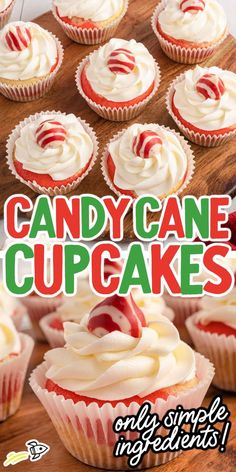 Candy Cane Cupcakes Peppermint Cupcakes Christmas, Candy Cane Cupcakes, Candy Cane Pie, Paris Bakery, Christmas Cupcakes Decoration, Peppermint Cake