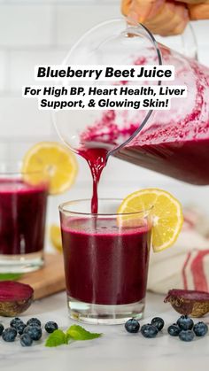 10min · 6 servings  This blueberry beet juice has loads of health benefits and is super easy to make! Healthy drinks. Juice recipes.  Ingredients:  • Beets  • Blueberries   • Pineapple (can sub with apple)  Healthy drinks, healthy drink recipes, juice recipes Beet Juice Benefits, Healthy Drink Recipes, Beet Juice Recipe, Fat Burning Juice, Homemade Juice, Blueberry Juice