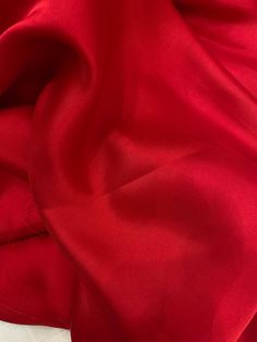 the red fabric is very soft and smooth