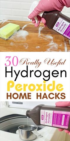 someone is using hydrogen to clean the kitchen cabinets and countertops with homemade cleaning products