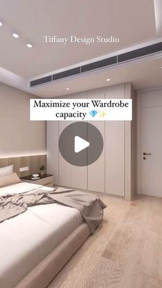 an image of a bedroom with white walls and wood flooring that is featured in this video