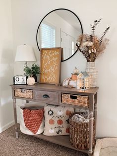 Fall entryway decor, Fall entry table decor, Fall entrance decor ideas Fall Entryway Table Decor, Fall Entry Table Decor, Fall Entry Table, Foyer Table Decor, Entrance Table Decor, Table Fall Decor, Fall Entryway Decor