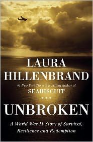 an image of the book cover for unbroken by lauren hillenbrand