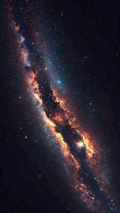 an image of a very large and colorful object in the night sky with stars on it