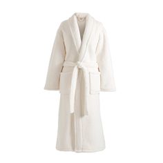 Make every day a spa day with this luxurious robe. Wonderfully plush and oh-so warm, it's available in a lovely natural ivory color. This beauty boasts a similar construction to our bestselling Sheepy Fleece 2.0, but it's even warmer and noticeably nubbier. Special details include a shawl collar, shirt hem, and generous patch pockets with an attached tie belt. Wonderland Fleece Ivory Robe Cozy Shawl, Pine Cone Hill, Soft Robes, Fits Women, Sleepwear & Loungewear, Pine Cone, Collar Shirt, Ivory Color, Shawl Collar