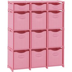 PRICES MAY VARY. ★ ALL BASKETS INCLUDED! It’s a One Stop Shop here, our cubby storage organizer comes replete with the beautiful, quality set of matching foldable fabric bins with handles! Don’t wait to find just the right cubes, unpack, assemble and start storing! - DIMENSIONS: 36 x 43 x 12 Inches. ★ MULTIPLE SIZE CUBES! This multi-functional cube storage organizer is your homes best friend! With 2 size baskets, small and large capacity, nothing is too big or too tiny to utilize it for! Store c Diy Cubby, Dorm Pink, Organizer For Clothes, Cubby Bins, Cubby Organizer, Pink Storage, Room Organizer, Cube Storage Shelves, Ladder Storage