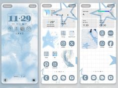 the app is designed to look like it has been made with blue watercolors