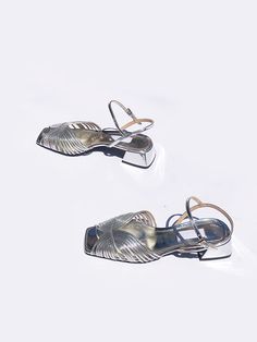 70s low sandal – Suzanne Rae 70s Shoes, Bridal Shoes Low Heel, Silver Wedding Shoes, Italian Leather Shoes, Ankle Strap Sandals Heels, Silver Sandals, Metallic Sandals, Womens Sandals Flat, 가을 패션