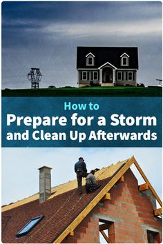 the cover of how to prepare for a storm and clean up afterwards