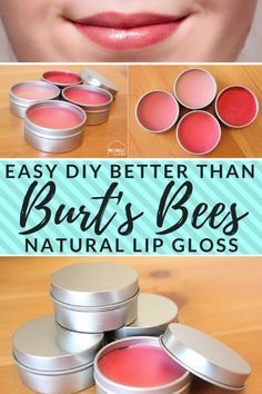 Lip Gloss Tutorial, Make Lip Gloss, Burts Bees Lip Gloss, Lip Gloss Recipe, Burts Bees Makeup, Business Makeup, Diy Lip Balm Recipes, Bee Makeup, Beauty Hacks That Actually Work