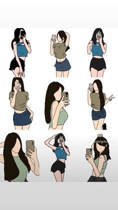 Portret Feminin, Mirror Selfie Poses