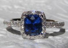 Hey, I found this really awesome Etsy listing at http://www.etsy.com/listing/161480827/ceylon-cornflower-blue-sapphire-in-white Engagement Ring Square, Blue Engagement Ring, Ring Square, Mens Ring, Halo Engagement Rings, Blue Sapphire Rings, Pretty Rings, Halo Diamond Engagement Ring