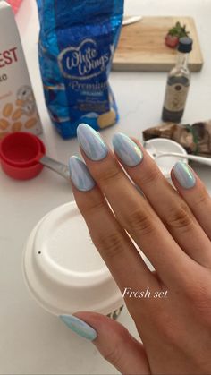 Blue Chrome Nails, Blue Chrome, Viral On Tiktok, Eye Nails, Coastal Vibes, Nails Blue, Cat Eye Nails, Going Viral