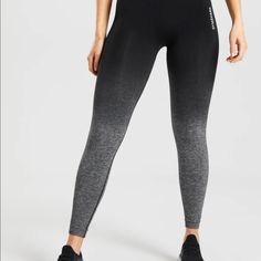 Gym Shark Leggings Full Length New With Out Tag Fits Amazing Black Grey Ombre, Gymshark Black, Bra Measurements, Ombre Leggings, Gymshark Leggings, Gymshark Women, Sport Bra, Seamless Leggings, Athletic Shorts