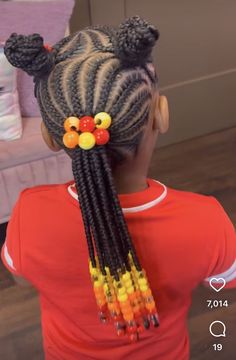 Kids Braids With Beads, Kid Braids, Children Hairstyles, Hair Braid Designs, Easy Toddler Hairstyles, Kid Hair, Kids Braids, Lil Girl Hairstyles, Kid Braid Styles