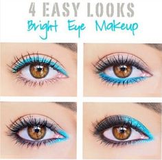 Eyeliner Tips, Bright Eye Makeup, Makeup Tip, Simple Eye, Smink Inspiration, Beauty Make-up, Makijaż Smokey Eye, Bright Eye, Simple Eye Makeup