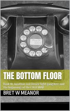 the bottom floor book cover with an old phone