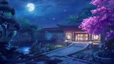 ArtStation - 日系2016, BERSERKER XUN Japanese Mansion, Japanese Background, Ancient Chinese Architecture, Scenery Background, Real Anime, Fantasy Homes, Japanese Landscape