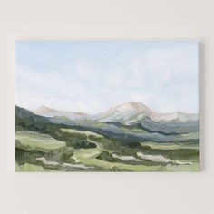 ’Snowmass in Spring’ Art Print - Stretched Canvas / 8x10 / No Frame Colorado Painting, Colorful Scenery, Colorado Wall Art, Aspen Snowmass, Colorado Ski, Ski Town, Acrylic Landscape, Colorado Skiing, Aspen Colorado