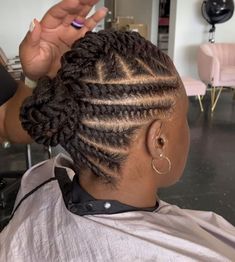 2 Strand Twist Updo Styles, Twist Low Bun, Flat Twist Hairstyles, Black Hair Updo Hairstyles, Flat Twist Updo, Natural Hairstyle, African Hair Braiding Styles, Braids Hairstyles Pictures