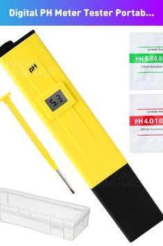 digital ph meter tester portable with case and needles for medical use in the laboratory