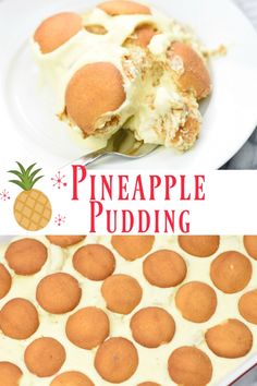 this pineapple pudding recipe is so easy to make and it's perfect for the holidays