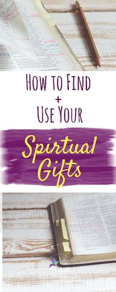 an open book with the title how to find and use your spirital gifts on it