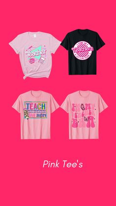 pink tee's are available for purchase on the app store