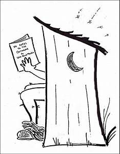 a drawing of a person sitting on a tree stump reading a book