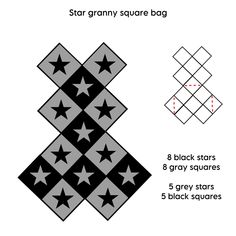 how to make a star granny square bag in 8 easy steps step by step instructions