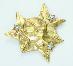 Yves Saint Laurent Rive Gauche Star Brooch Pendant Saint Laurent Jewelry, Star Brooch, New York Office, Jewelry Star, Genuine Love, Rive Gauche, Made In France, Antique Jewelry, Yves Saint Laurent