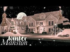 NO LARGE PLOT Winter Mansion 100K Bloxburg Speedbuild - YouTube Winter Builds Bloxburg, Suburban Winter House, Bloxburg Xmas House Layout, Aesthetic Winter Bloxburg House, Blocksburg Christmas House, Bloxburg Exterior Christmas, Bloxburg Christmas Build Hacks, Small Christmas House Bloxburg, Cute Winter Bloxburg Houses