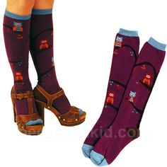 Tree Owl Knee Socks $8.99 Owl Socks, Sock Drawer, Hee Hee, Everyday Gifts, I Feel Pretty, Feel Pretty