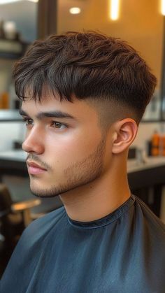 The Classic French Crop is a timeless hairstyle featuring a clean-cut fringe and short sides, perfect for any occasion. It's low-maintenance yet stylish, ideal for men who want an effortlessly polished look. Click the pin for more inspiration and follow us for the latest trends! #MensHair #FrenchCrop #HaircutIdeas #MensStyle #GroomingTips Hearstyle Men, Fringe Crop Haircut Men, Men Short Haircut Styles, French Haircut Men, Short Textured Fringe, Men Hair Styles Short, French Cut Hair Men, Fringe Cut Men, Fringe Up Haircut Men