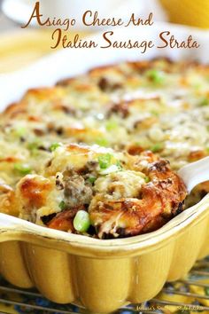 a casserole dish with meat and vegetables in it