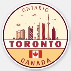 a sticker that says toronto, canada