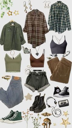 Granola Punk Aesthetic, Earthy Aesthetic Clothes, Ghanda Clothing Aesthetic, Grunge Church Outfit, Earth Core Aesthetic Outfits, Granola Fashion Outfits, Stoners Aesthetic Outfits, Soft Grunge Summer Outfits, Pnw Aesthetic Fashion