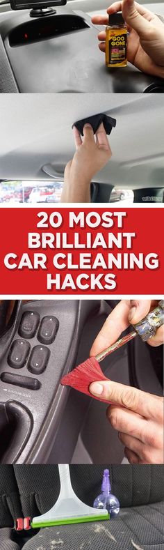 car cleaning hacks that are easy to use and great for any vehicle's interior