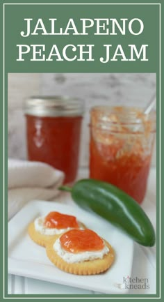 Jalapeno Peach Jam Kitchen Kneads Canned Peach Jalapeno Jam, Small Batch Peach Jalapeno Jam, Peach Jalapeno Sauce, Peach Jalapeno Jelly Recipe Canning, Jalapeno Peach Jam Recipe Canning, Peach Jam Using Frozen Peaches, Jam Flavor Combinations, Peach Pepper Jam Recipe