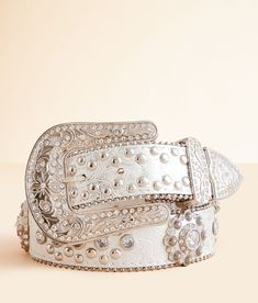 Shop the Blazin Roxx® Metallic Belt for Women at Buckle.com. The Buckle carries the latest Blazin Roxx products and styles, so come back often. Shop at Buckle.com today! Beautiful Belts, Silver Belts, Belt Length, Studded Belt, Faux Leather Belts, Conversion Chart, Women's Belt