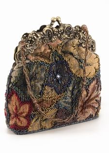 Tapestry Evening Bag - Vintage Style Women's Purses, Quilted Wallet, Unique Purses, Evening Handbag, Beaded Purses, Vintage Purse, Pretty Bags