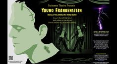 an advertisement for the young frankenstein show