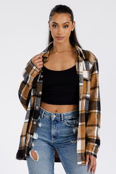 Introducing our Women's Boyfriend Oversized Flannel Shirt Jacket, designed to keep you cozy and stylish all through the fall and winter seasons. Crafted from a luxurious blend of 60% cotton and 40% polyester, this soft brushed fabric is the ultimate in comfort and warmth. Key Features: 🍂 Oversized Fit: Embrace the relaxed, boyfriend-style fit that provides both comfort and a trendy look. Layer it over your favorite outfits for a laid-back yet fashionable vibe. 🧣 Soft Brushed Fabric Inside and Out: We understand that comfort is not just about how a garment feels on the outside. Our shirt jacket is lined with soft brushed fabric both on the inside and outside, ensuring a gentle touch against your skin. No more irritation, just pure comfort. 👚 Versatile Design: With its button closure, thi Oversized Flannel Shirt, Flannel Shacket, Wrap Shoes, Active Wear Pants, Plaid Design, Mens Activewear, Tie Shoes, Boyfriend Fit, Soft Flannel