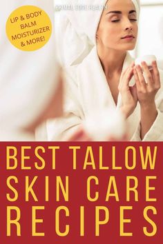 Tallow Recipes, Tallow Skin Care, Diy Balm, Body Cream Recipe, Severe Dry Skin, Homemade Wrinkle Cream, Lotion Recipe, Beef Tallow