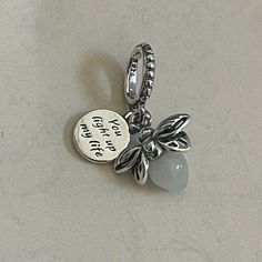 Firefly Charm, Silver Fits, Blue Glow, Classy Jewelry, Jewelry Lookbook, Pretty Bracelets