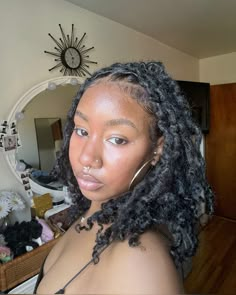 Locs With Weave, Curly End Locs, Locs On Fine Hair, Locs With Curls At The End, Natural Locs With Curly Ends, Locs Black Women, Curly Locs, Healthy Black Hair, Loc Hairstyles