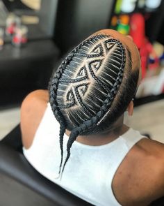 Corn Roll Hair Styles, Braids With Fade, Latest Braided Hairstyles, Braided Man Bun, Man Bun Hairstyles, Cornrow Hairstyles For Men, Braids For Boys, Top Braid