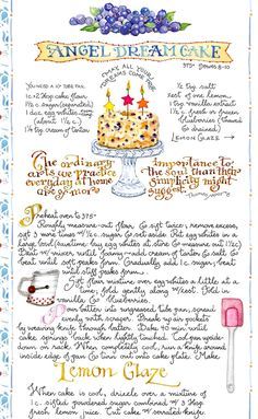 the recipe for an angel birthday cake