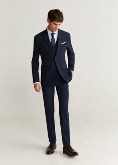 Men Fitted Suit, Men’s Slim Fit Suits, Men’s Formal Suits, Poses In Suits Men, Convocation Suits For Men, Guys Suits For Prom, Men’s Suit No Tie, Blue Suit Pants Men Outfits, Men’s Graduation Suit